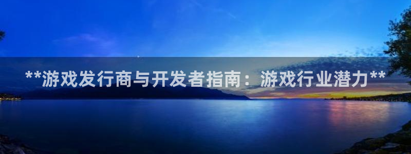 顺盈娱乐用什么加速器可以登录账号呢：**游戏发行商与开发者指南：游戏行业潜力**